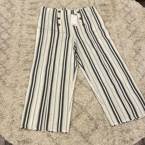 NWT VIOLETA BY MANGO WIDE LEG PANTS